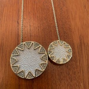 House of Harlow 1960 Double Pavé Sunburst Necklace